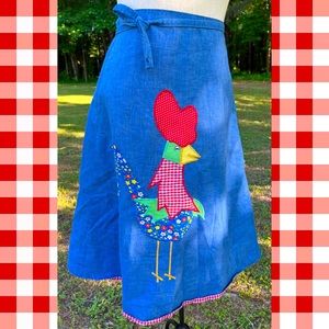 Vintage reversible wrap skirt